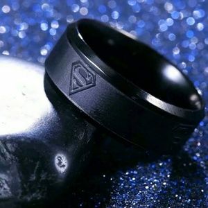 STAINLESS STEEL SUPERMAN RING